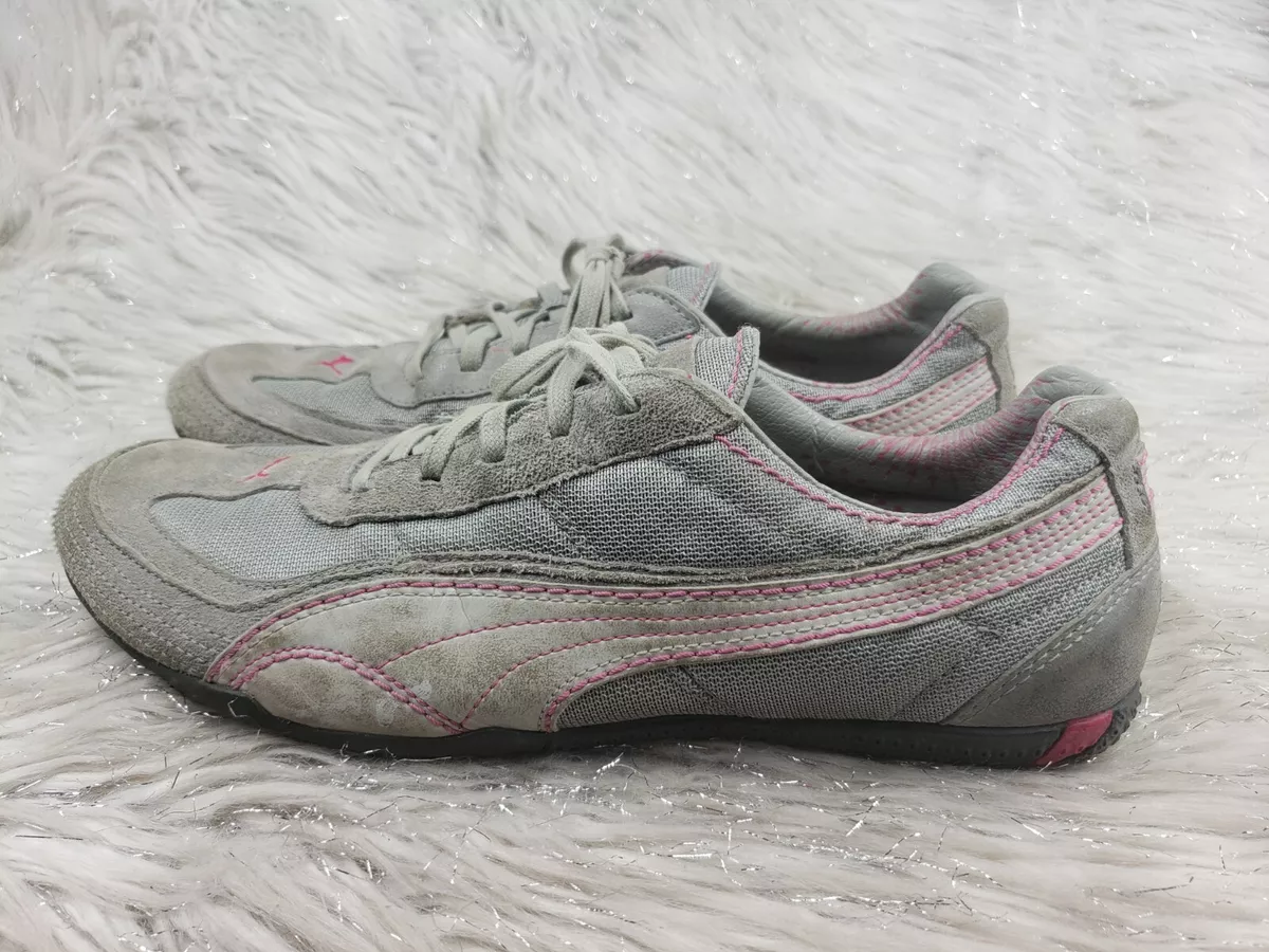 Gray and pink puma best sale shoes