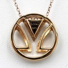 LeVian Sterling Vermeil Smoky Quartz Slider Pendant 17in Cable Necklace #S5579-1 — photo 3