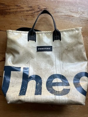 Freitag F74 Bob Crossbody Shoulder Bag White and Black