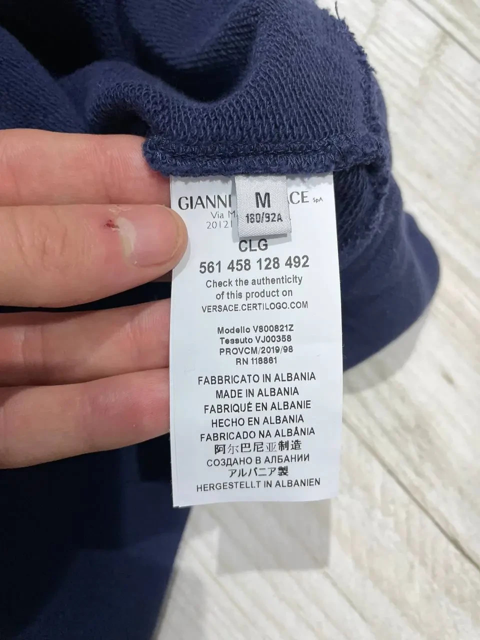 Versace Collection Basic Sweatshirt Big Logo Medu… - image 11