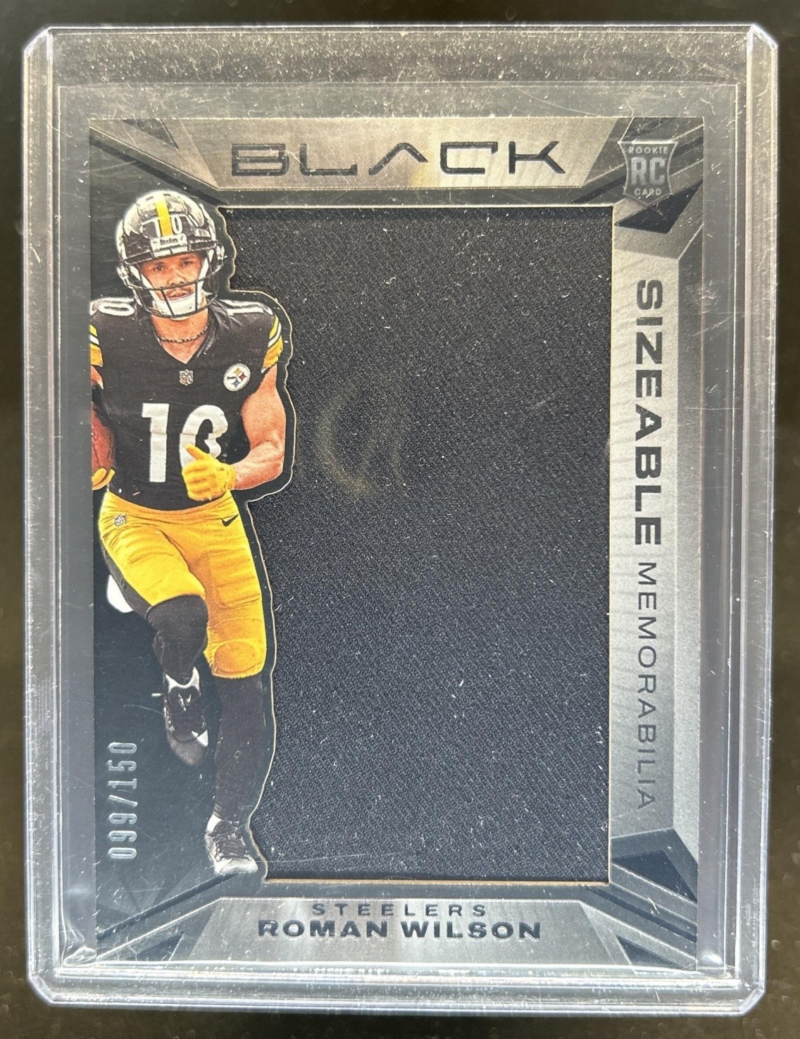 Roman Wilson Panini Black Sizeable Rookie Memorabilia #SRRWN Base