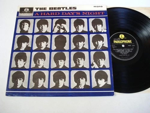 The Beatles A Hard Day's Night -3N -3N KT MONO UK LP PMC 1230 1964 EX/NM
