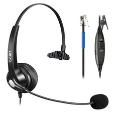 RJ9 Cisco Headset for Office with Noise Cancelling Microphone  Mute Switch, ...