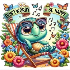 Diamond Art Kits for Adults, 5D DIY Turtle Diamond Painting Kits for Adults Begi