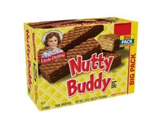 Little Debbie Nuddy Buddy Wafer Bars, Big Pack, 24.1 oz 24 Count