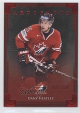 2013-14 Upper Deck Artifacts Team Canada Ruby 86/299 Dany Heatley #133 7i2