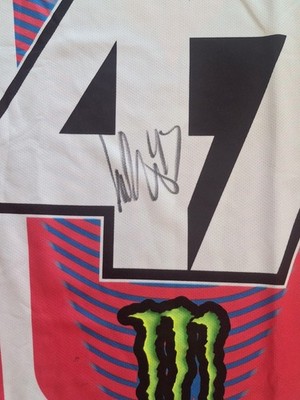 Levi KITCHEN Signed #47 Replica Fox Kawasaki Jersey - Medium - SX