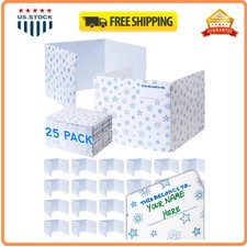 Privacy Folders for Students, White Desk Dividers, Testing Shields 25 Pack