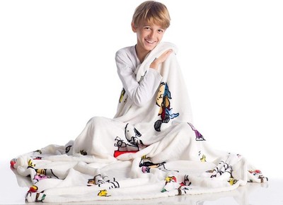 Kanguru Snoopy Decke aus weichem Fleece Weiche und warme Mikrofaser,
