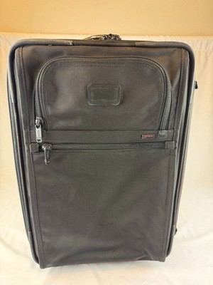 TUMI Black Nylon Alpha 2 Continental Carry On Suitcase 21''