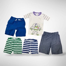 Hanna Andersson Boys 5 6 7 Toy Story Buzz Lightyear Shorts Tee Lot Organic
