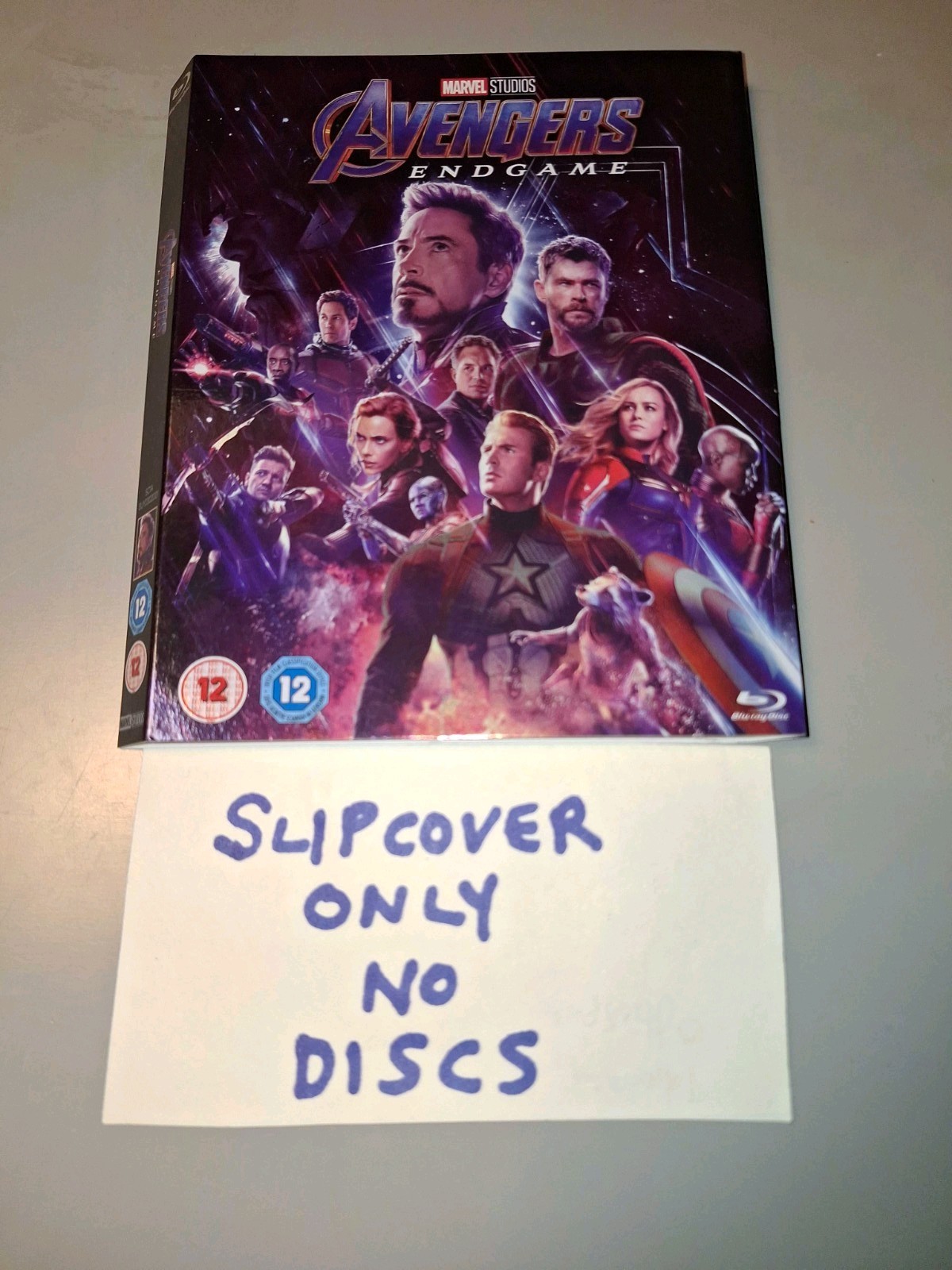Avengers Endgame Marvel Blu-ray. Slipcover Only.  No Discs. Robert Downey Jr.