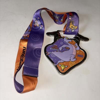 2023 RunDisney Wine Dine Two Course Challenge Finisher Medal Light Up Figment