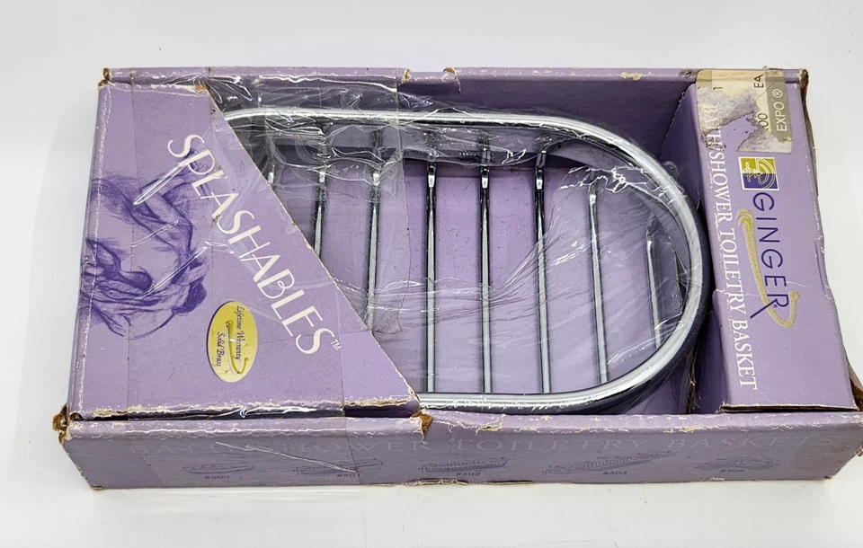 Cesta de jabón Ginger® Splashables 6" latón macizo pulido cromo 500-26 Foto 2 de 4