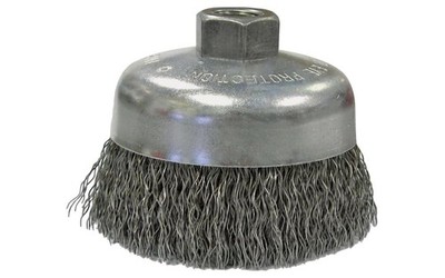 Weiler 36037 Vortec Pro 6'' Crimped Wire Cup Brush