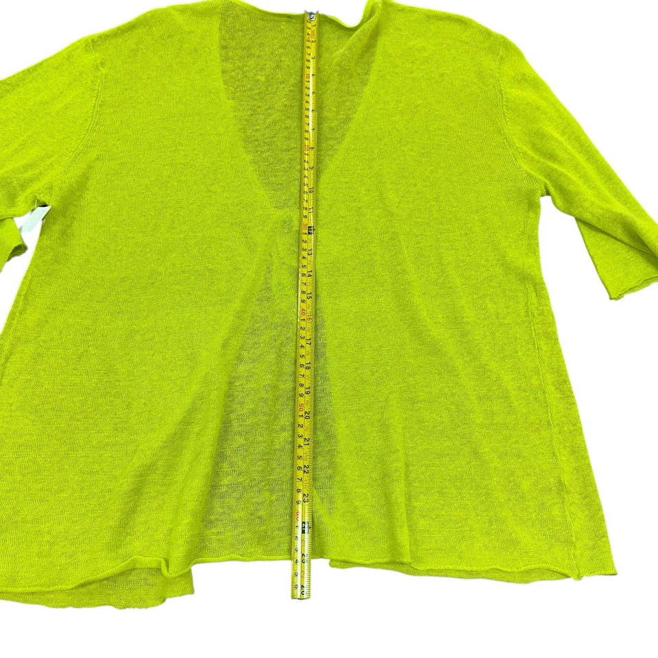 Cárdigan de lino ligero Bryn Walker para mujer XL tejido abierto manga 1/2 nuevo con etiquetas $118 Foto 4 de 4