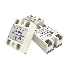 SSR-40DA Single Phase Solid State Relay 40A DC to AC Relay Input 3-32V DC to ...