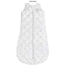 DREAMLAND BABY Dream Weighted Sack 0-6M White Star 100 Cotton Self-Soothe