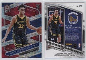 2023 Spectra Rookies International Red Prizm Trayce Jackson-Davis #175 Rookie RC