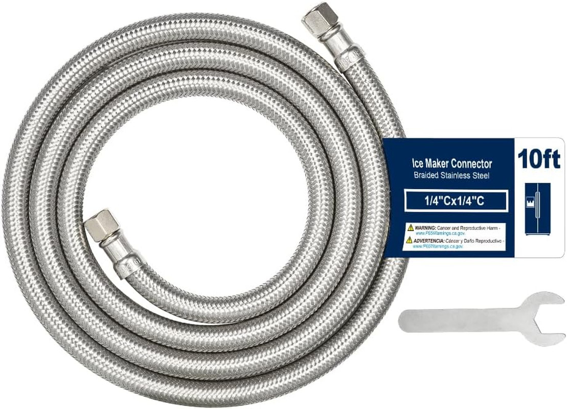 Water Line Stainless Steel Braided &ndash; Flexible Refrigerator Water