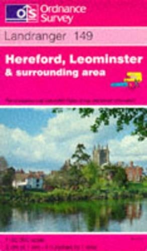 Hereford, Leominster and Surrounding Are... by Ordnance Survey Sheet map, folded
