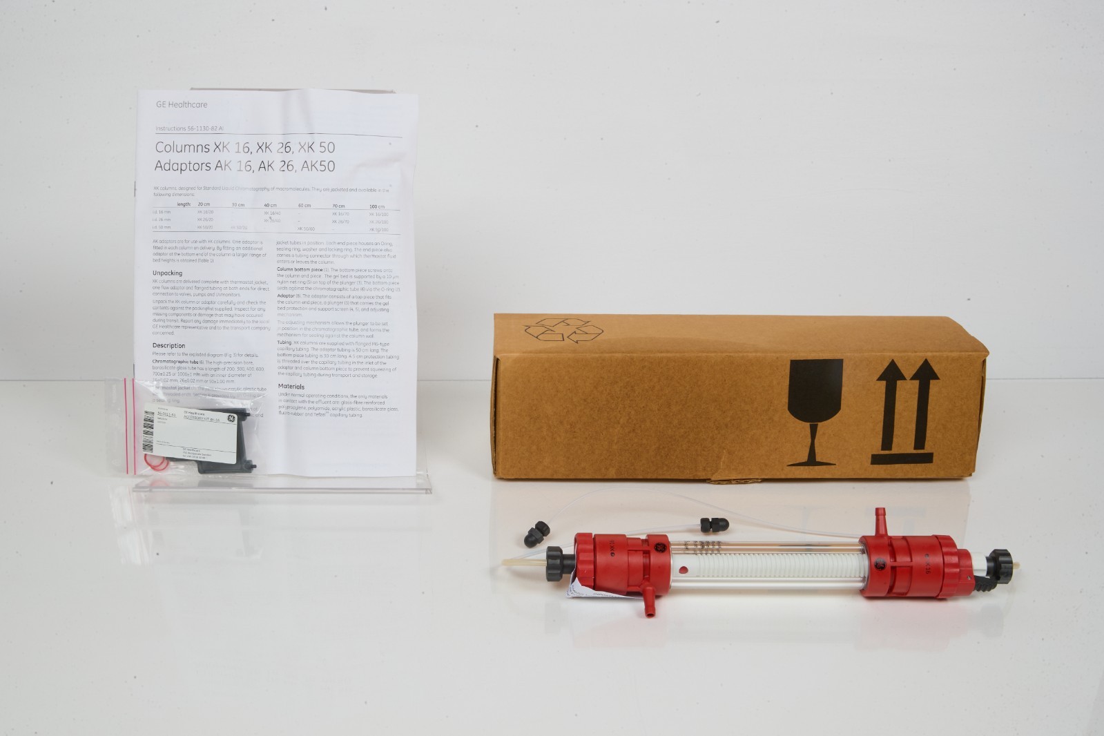 GE Healthcare XK 16 Chromatography Column with Adaptor New in Box | eBay