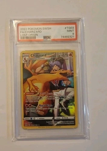 Charizard #TG03/TG30 SWSH11: Lost Origin Trainer Gallery PSA 9 250015