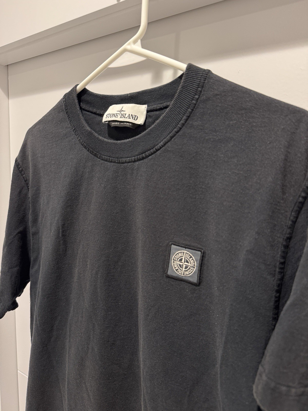 Stone Island Mens Black Patch Program Tee Size M … - image 4