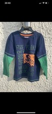 Bluezoo Blue / Green Long Sleeve Top for a 5-6 year old.