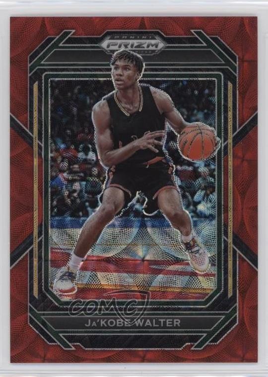 2023-24 Panini Prizm Draft Picks Choice Red Prizm 34/88 Ja'Kobe Walter #27 07x3