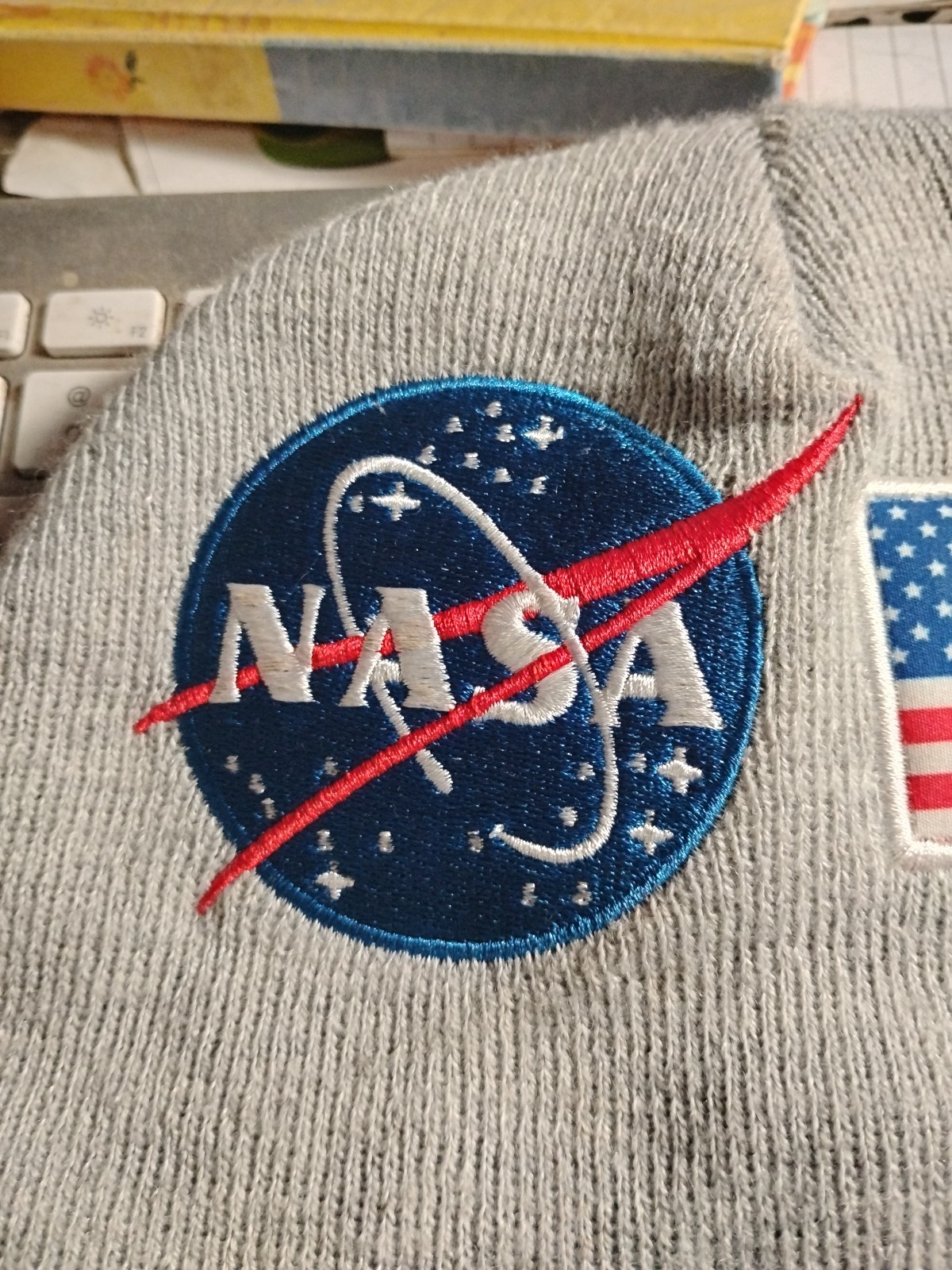 Mad Engine NASA Embroidered Patch Cuffed Beanie K… - image 4