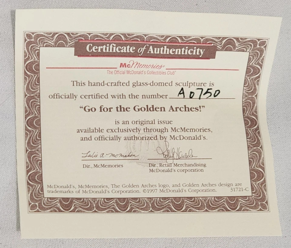 NIB Ertl Collectibles McDonald’s 53 Ford Die-Cast Bank Numbered with Key A0750 - Image 2 of 4