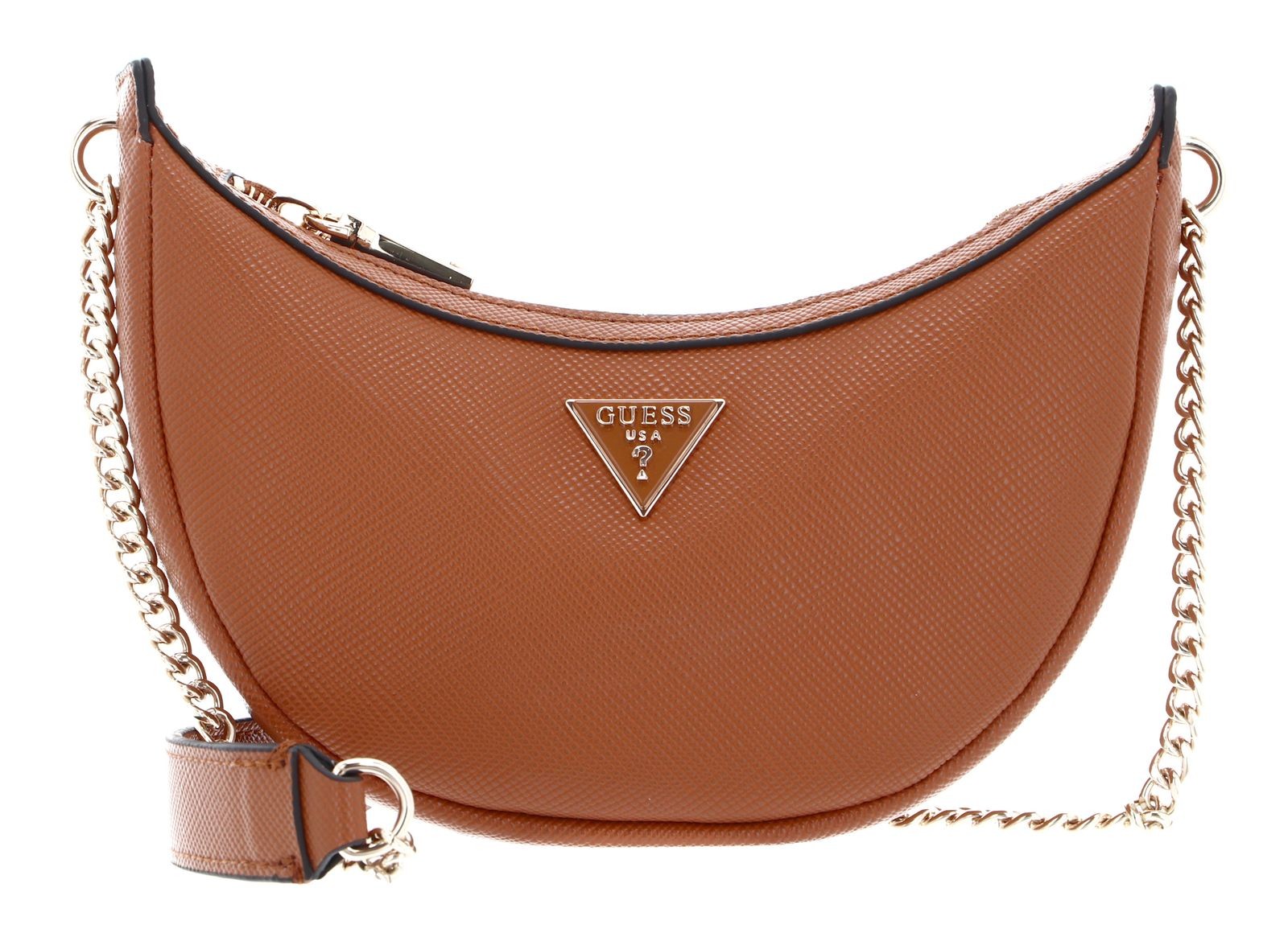 GUESS cross body bag Eco Craig Mini Crossbody Saddle Bag Cognac