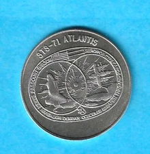 STS-71 SPACE SHUTTLE ATLANTIS COIN - NASA CREWED MISSION MEDAL - BX1
