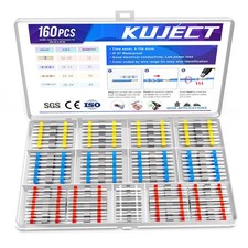 Kit 160 conectores de empalme soldable impermeables para cables auto y marinos