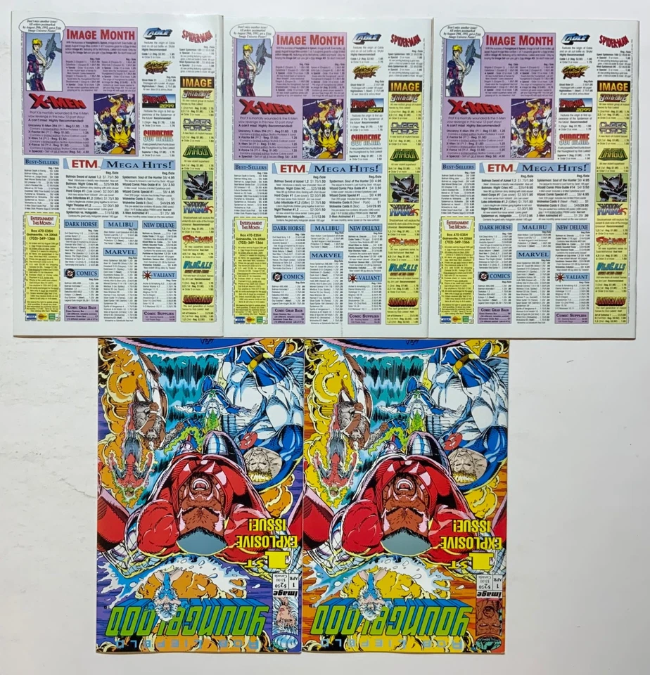 YOUNGBLOOD Rob Liefeld WILDCATS Jim Lee # 1 1992 IMAGE COMICS LOT J7,832 - Image 2 of 2