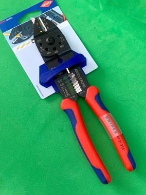 Knipex 97 21 215 Klemmen-Crimp-Abisolierzange 215 mm
