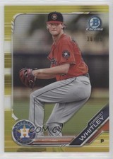 2019 Bowman Chrome Prospects Yellow Refractor 36/75 Forrest Whitley #BCP-52 gh4