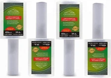 4-Pack Industrial Mini Clear Stretch Wrap Film 80 Gauge 5.1" 1000ft for Palle...