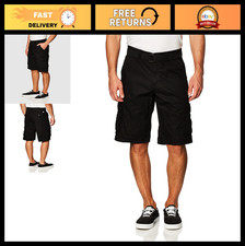 Men's Multi Pocket Cargo Shorts with Belt - Ripstop Fabric, 12" Inseam, Summer W