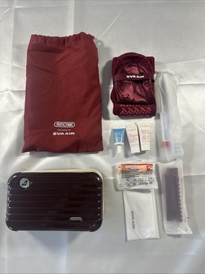 EVA AIR  Amenity Kit Travel Pack Red  NEW Mini Suitcase Confort Ready Hiking