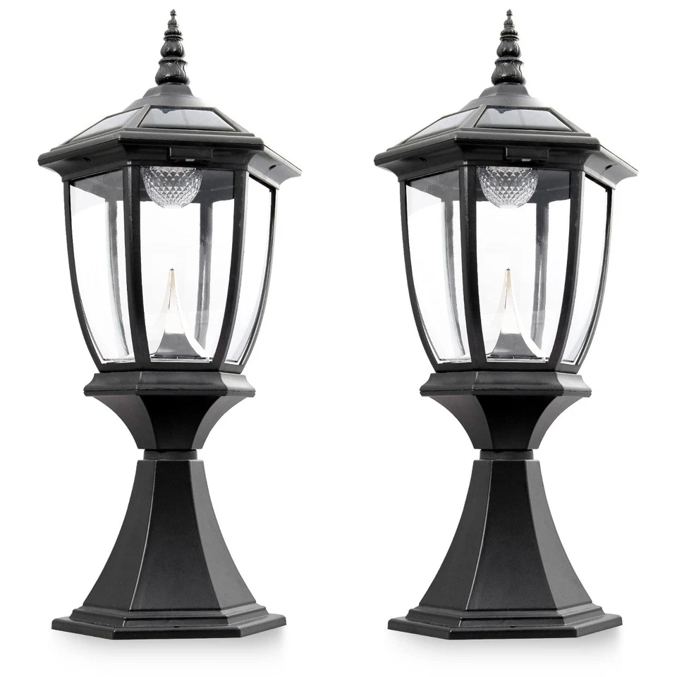 2 уличных фонаря на солнечных батареях фонарь 6x6 светодиодная крышка для деки забор дорожка винил сад - Изображение 3 из 4