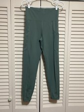 American Eagle the Everything Pocket Leggings, Sage Green, Size Med Reg