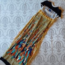 NWT Prada Long Dress Size S 38 Yellow Navy JAPAN