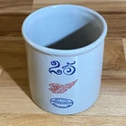 Vintage Red Wing Stoneware Crock 25 Gallon Mini Replica 4.5" Tall Advertising