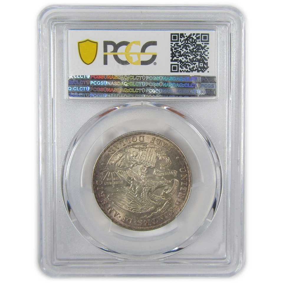 Medio dólar conmemorativo Lincoln Illinois 1918 como nuevo 64 graduación profesional SKU: I23674 Foto 2 de 4