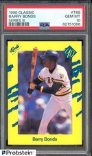 1990 Classic Series III #T68 Barry Bonds Pittsburgh Pirates PSA 10 GEM MINT