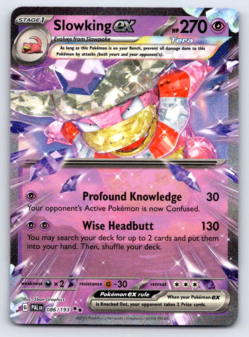 Slowking ex 086/193 Double Rare Paldea Evolved Pokemon Near Mint