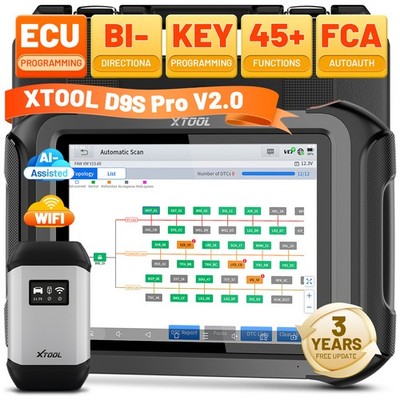 XTOOL D9S PRO Topologie-Karte   bidirektionales Diagnosegerät ECU-Programmierung