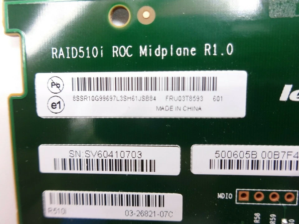 Tarjeta IBM 03T8593 Lenovo 510i Raid ThinkServer Foto 2 de 4